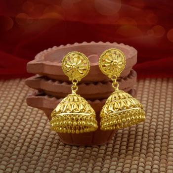 Exquisite Gold Earring Designs For Her  South Indian Jewels
