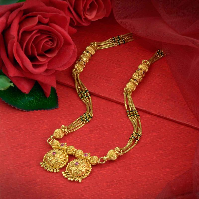 Gold Mangalsutra - WHPS8500 | Waman Hari Pethe Sons