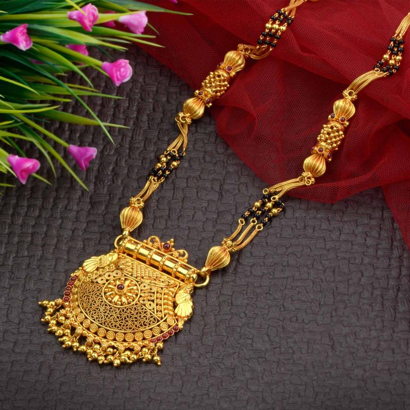 Gold Mangalsutra - WHPS8537 | Waman Hari Pethe Sons