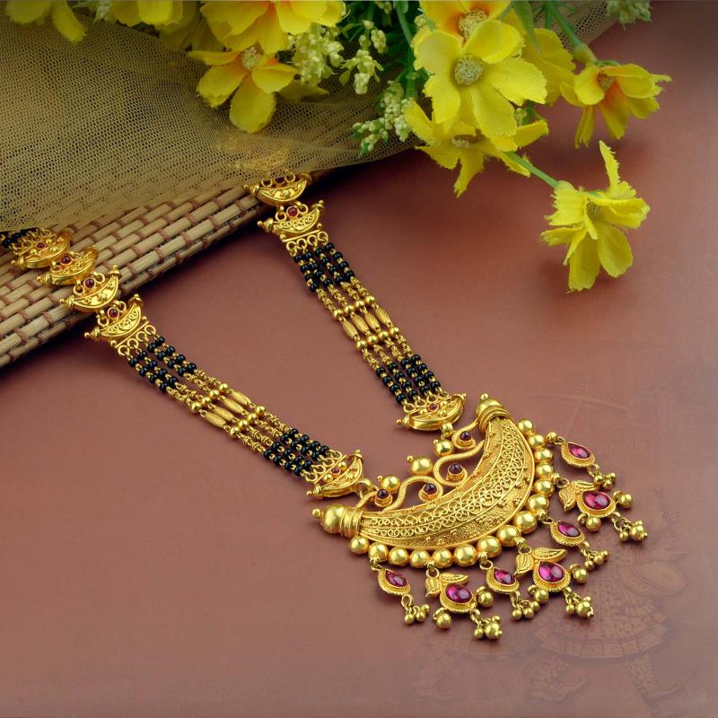 Gold Mangalsutra - WHPS8583 | Waman Hari Pethe Sons