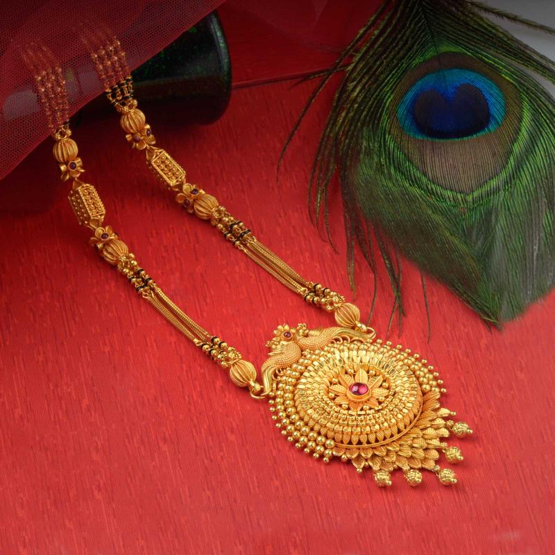 Gold Mangalsutra - WHPS8622 | Waman Hari Pethe Sons