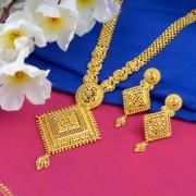 Gold Necklace Set WHPS288512 Waman Hari Pethe Sons